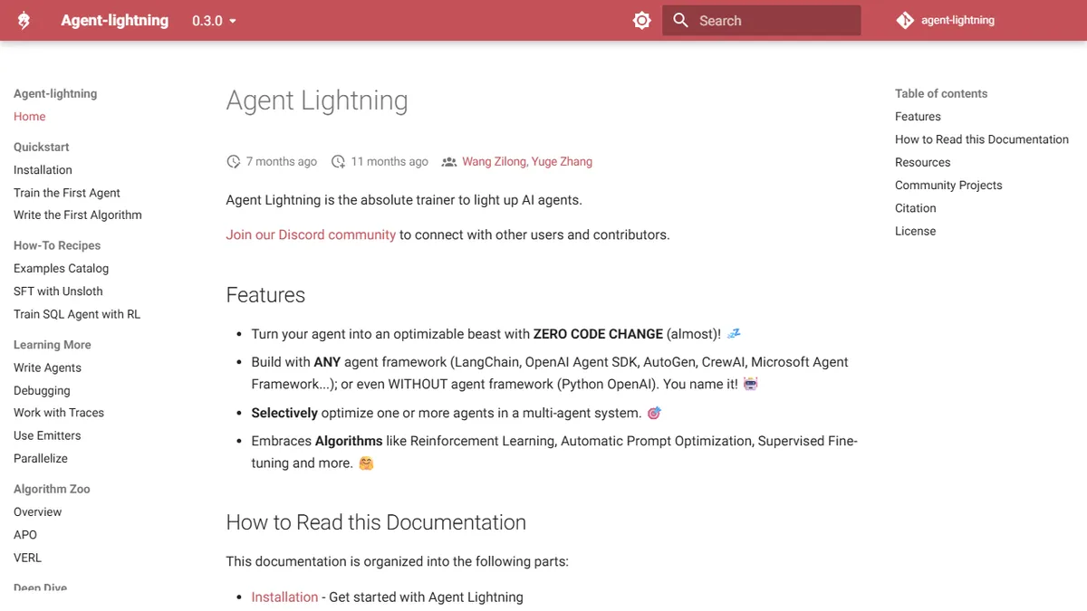 Agent Lightning preview image