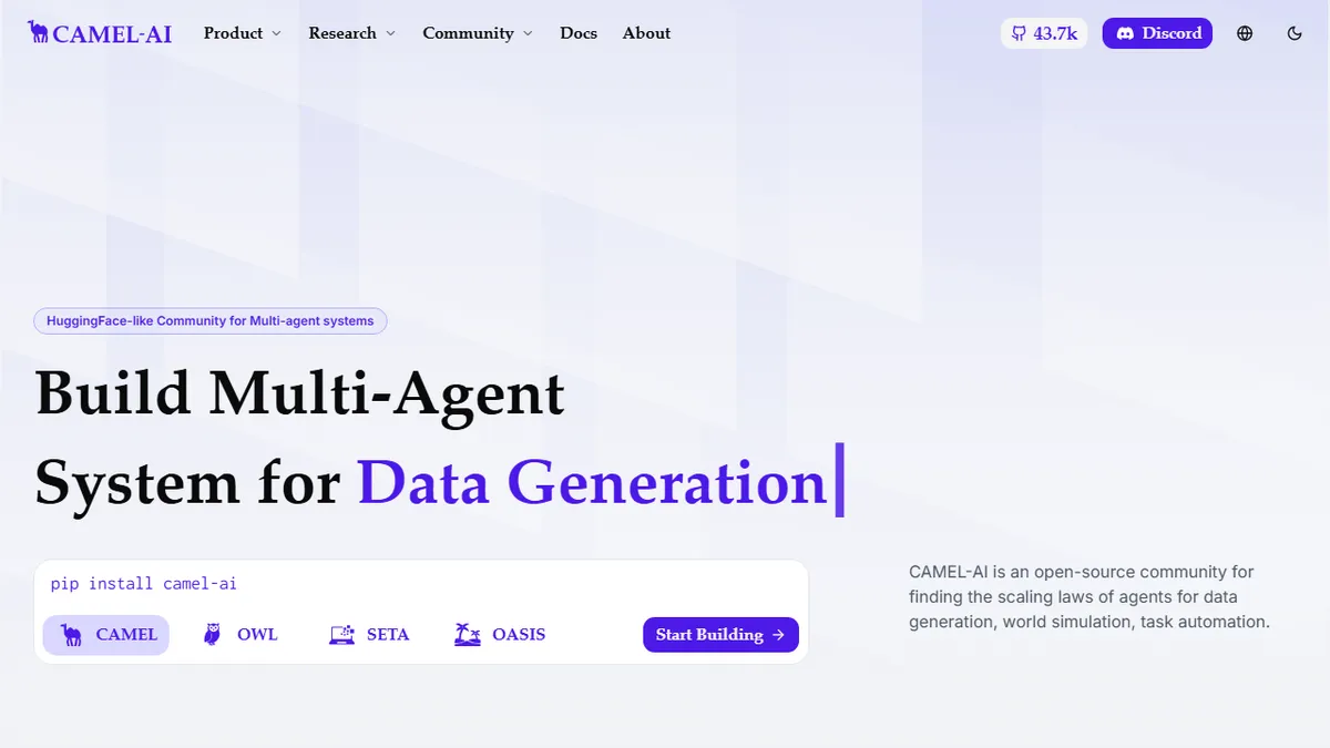 CAMEL-AI preview image