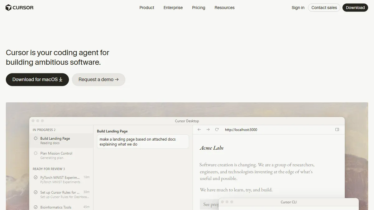 Cursor preview image