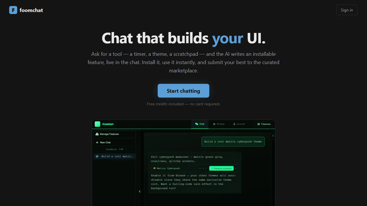 Foomchat preview image