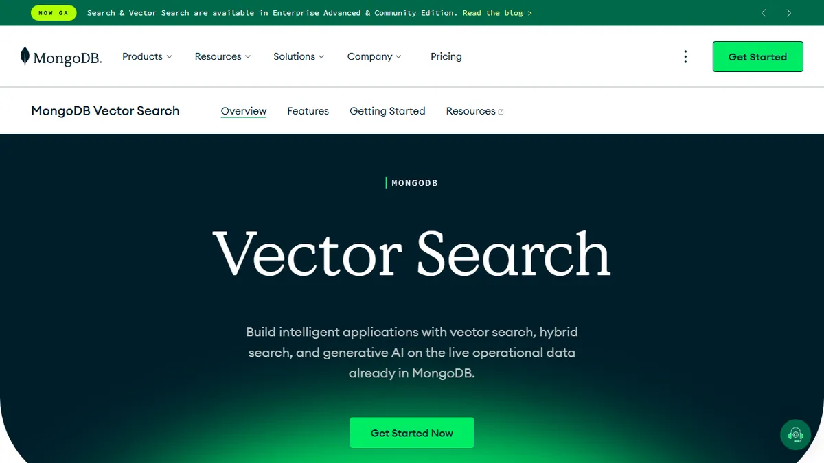 MongoDB Atlas Vector Search preview image